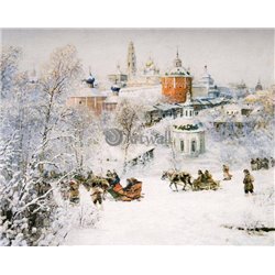 В обители, Троице-Сергиева лавра - Модульная картины, Репродукции, Декоративные панно, Декор стен