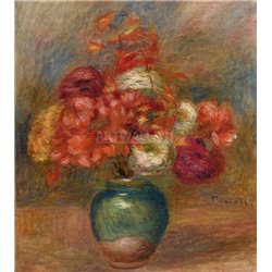 Букет в зеленой вазе - Модульная картины, Репродукции, Декоративные панно, Декор стен