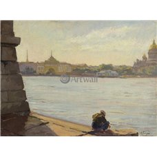 Картина на холсте по фото Модульные картины Печать портретов на холсте Вид на Неву