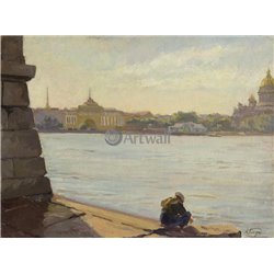 Вид на Неву - Модульная картины, Репродукции, Декоративные панно, Декор стен
