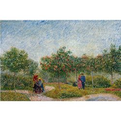 Влюбленные в парке - Модульная картины, Репродукции, Декоративные панно, Декор стен