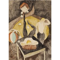 Водевиль - Акроаты и жонглер - Модульная картины, Репродукции, Декоративные панно, Декор стен