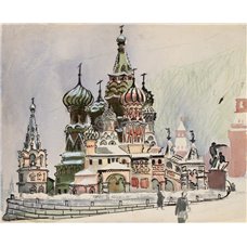 Картина на холсте по фото Модульные картины Печать портретов на холсте Василий Блаженный