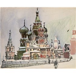 Василий Блаженный - Модульная картины, Репродукции, Декоративные панно, Декор стен