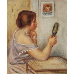 Габриэль, примеряющая драгоценности - Модульная картины, Репродукции, Декоративные панно, Декор стен