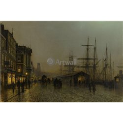 Глазго, субботняя ночь - Модульная картины, Репродукции, Декоративные панно, Декор стен