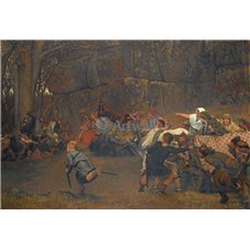 Картина на холсте по фото Модульные картины Печать портретов на холсте Гантрам Бозе и его дочери