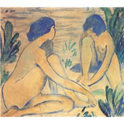 Голубые купальщицы - Модульная картины, Репродукции, Декоративные панно, Декор стен