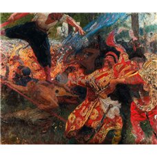 Картина на холсте по фото Модульные картины Печать портретов на холсте Гопак