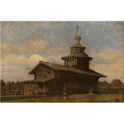 Деревенская церковь - Модульная картины, Репродукции, Декоративные панно, Декор стен