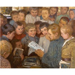 Деревенская школа - Модульная картины, Репродукции, Декоративные панно, Декор стен