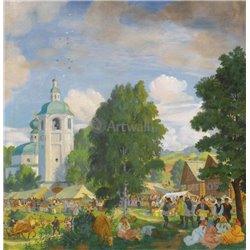 Деревенский праздник - Модульная картины, Репродукции, Декоративные панно, Декор стен