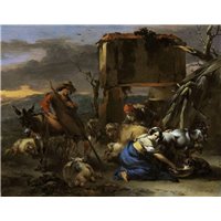 Доение козы и стрижка овец