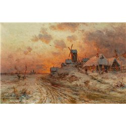 Домой на закате - Модульная картины, Репродукции, Декоративные панно, Декор стен