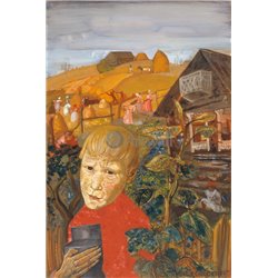 Есенин в юности - Модульная картины, Репродукции, Декоративные панно, Декор стен