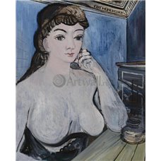 Картина на холсте по фото Модульные картины Печать портретов на холсте Женщина и лампа
