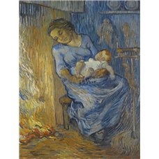 Картина на холсте по фото Модульные картины Печать портретов на холсте Женщина с ребенком