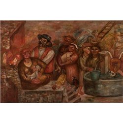 Жители деревни - Модульная картины, Репродукции, Декоративные панно, Декор стен