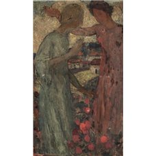 Картина на холсте по фото Модульные картины Печать портретов на холсте Женщины в саду