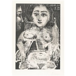 Женщина, сидящая в кресле - Модульная картины, Репродукции, Декоративные панно, Декор стен