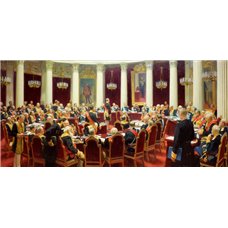 Картина на холсте по фото Модульные картины Печать портретов на холсте Заседание государственного совета