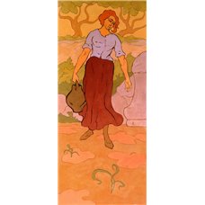 Картина на холсте по фото Модульные картины Печать портретов на холсте Женщина, несущая кувшин с водой