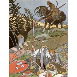 Иван царевич и рать сила побитая - Модульная картины, Репродукции, Декоративные панно, Декор стен