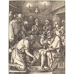 Иисус, моющий ноги учеников - Модульная картины, Репродукции, Декоративные панно, Декор стен