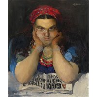 Портреты картины репродукции на заказ - Изучение азбуки