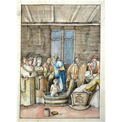 Иллюстрация из хроники Historia Frederici III et Maximiliani I - Модульная картины, Репродукции, Декоративные панно, Декор стен