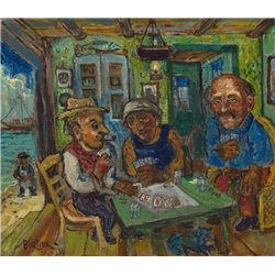 Игроки в карты - Модульная картины, Репродукции, Декоративные панно, Декор стен