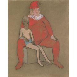 Клоун и мальчик - Модульная картины, Репродукции, Декоративные панно, Декор стен