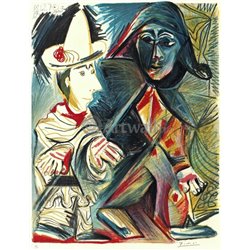 Клоун и арлекин - Модульная картины, Репродукции, Декоративные панно, Декор стен