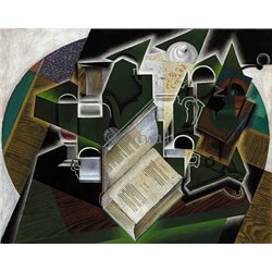 Книга, трубка и очки - Модульная картины, Репродукции, Декоративные панно, Декор стен