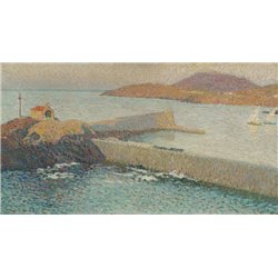 Коллиур, церковь на дамбе - Модульная картины, Репродукции, Декоративные панно, Декор стен