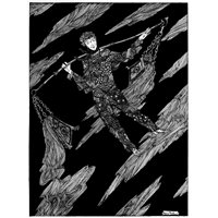 Портреты картины репродукции на заказ - Иллюстрация к сборнику стихов Года весной, Звездный разговор