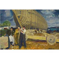 Кораблестроители - Модульная картины, Репродукции, Декоративные панно, Декор стен