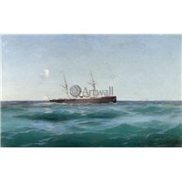 Корабль в море
