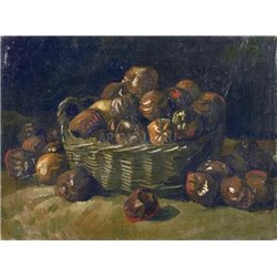 Корзина с яблоками - Модульная картины, Репродукции, Декоративные панно, Декор стен