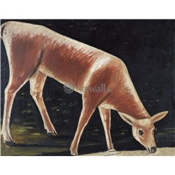 Косуля у ручья - Модульная картины, Репродукции, Декоративные панно, Декор стен