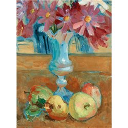 Космеи и яблоки - Модульная картины, Репродукции, Декоративные панно, Декор стен