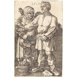 Крестьянская пара на рынке - Модульная картины, Репродукции, Декоративные панно, Декор стен