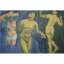 Купальщицы - Модульная картины, Репродукции, Декоративные панно, Декор стен