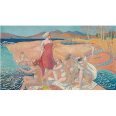 Картина на холсте по фото Модульные картины Печать портретов на холсте Купальщицы
