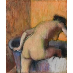 Купальщица, заходящая в ванную - Модульная картины, Репродукции, Декоративные панно, Декор стен