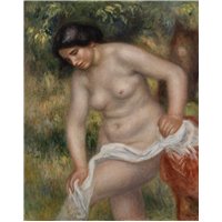 Портреты картины репродукции на заказ - Купальщица, вытирающая ноги