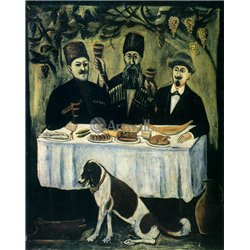 Кутеж в виноградной беседке - Модульная картины, Репродукции, Декоративные панно, Декор стен