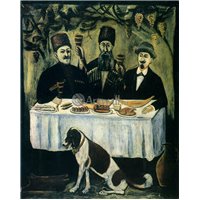 Портреты картины репродукции на заказ - Кутеж в виноградной беседке