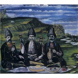 Кутеж трех князей на лужайке - Модульная картины, Репродукции, Декоративные панно, Декор стен