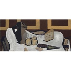 Картина на холсте по фото Модульные картины Печать портретов на холсте Кувшин, фрукты, сыр и нож
